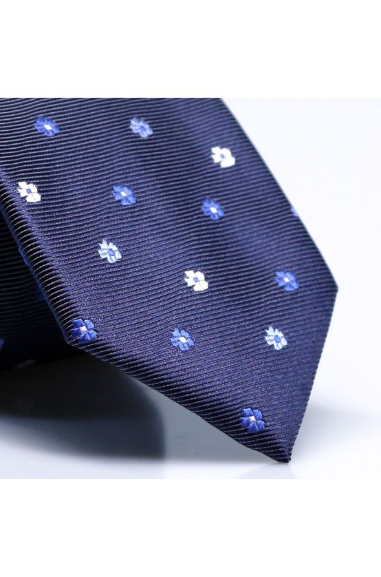 gravata-petit-floral-em-jacquard-de-poliester-azul-marinho-com-flores-em-tons-de--branco-e-azul1