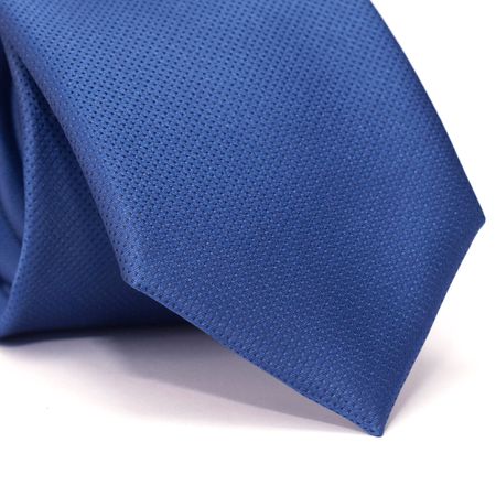 Gravata-Tradicional-em-Poliester-Azul-com-Micro-Detalhes-em-Preto