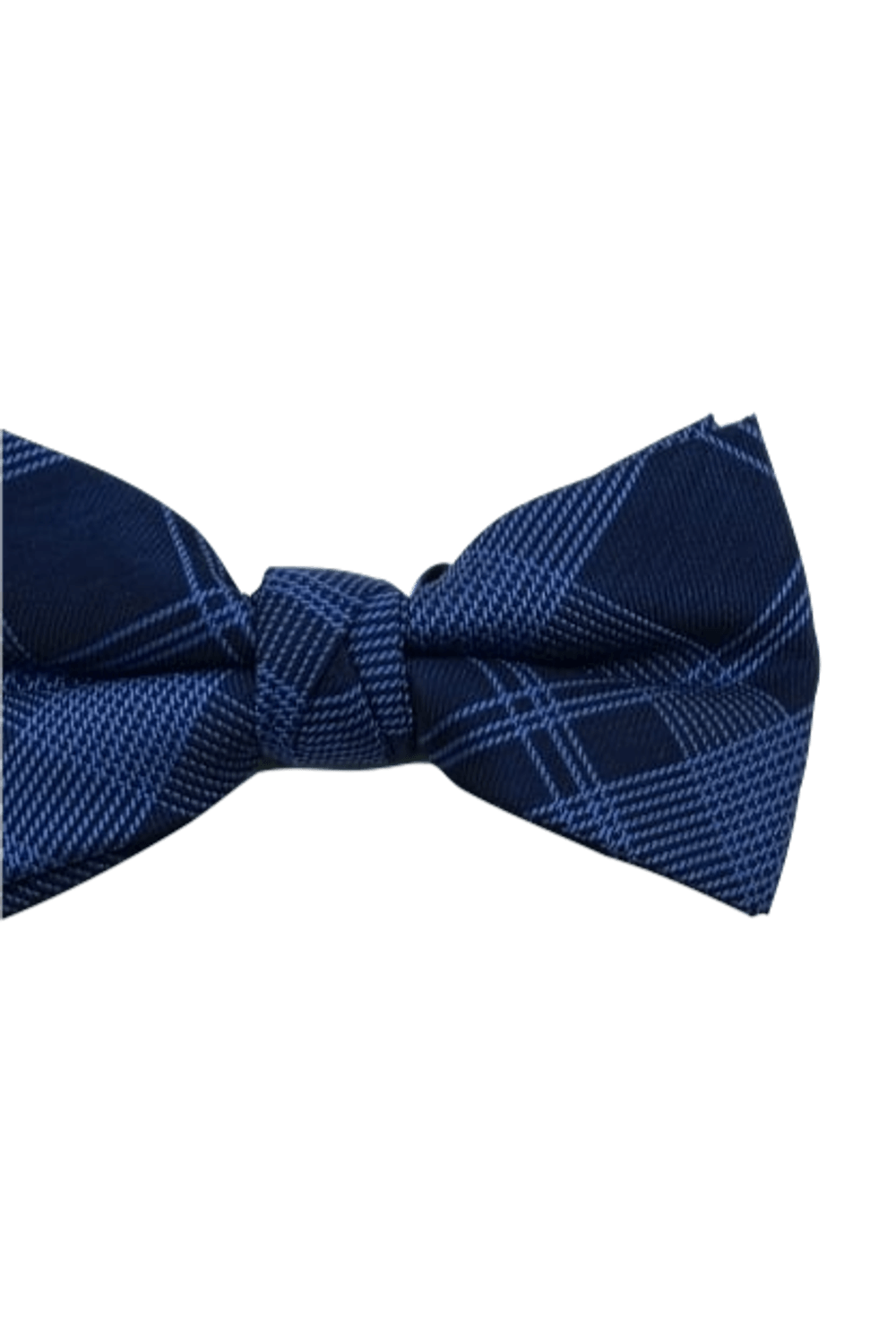 Gravata-Borboleta-xadrez-marinho-com-azul-celeste-tecido-em-poliester