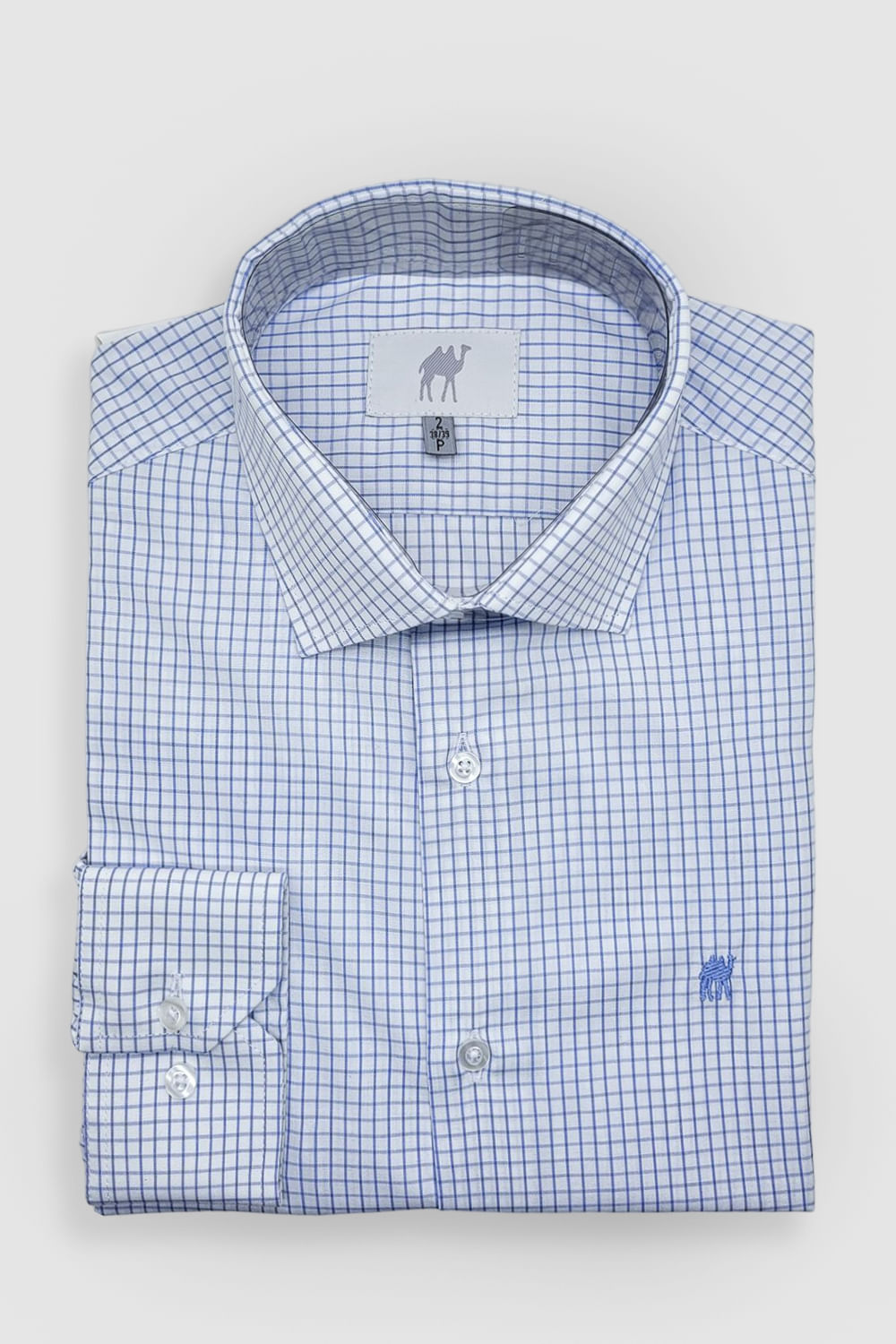 Camisa Xadrez Básica Casual Fashion Masculina Manga Longa com Bolso